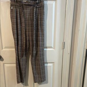 Cato Men's Checkered Dress Pants - Brown and Black